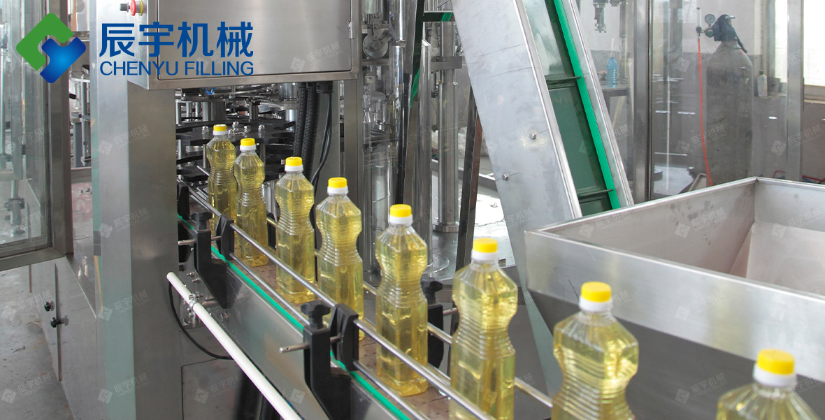 直線式食用油灌裝生產線 直線式食用油灌裝生產線
